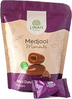 Linah Farms Medjool Dates with Milk Chocolate Pouch 300 g