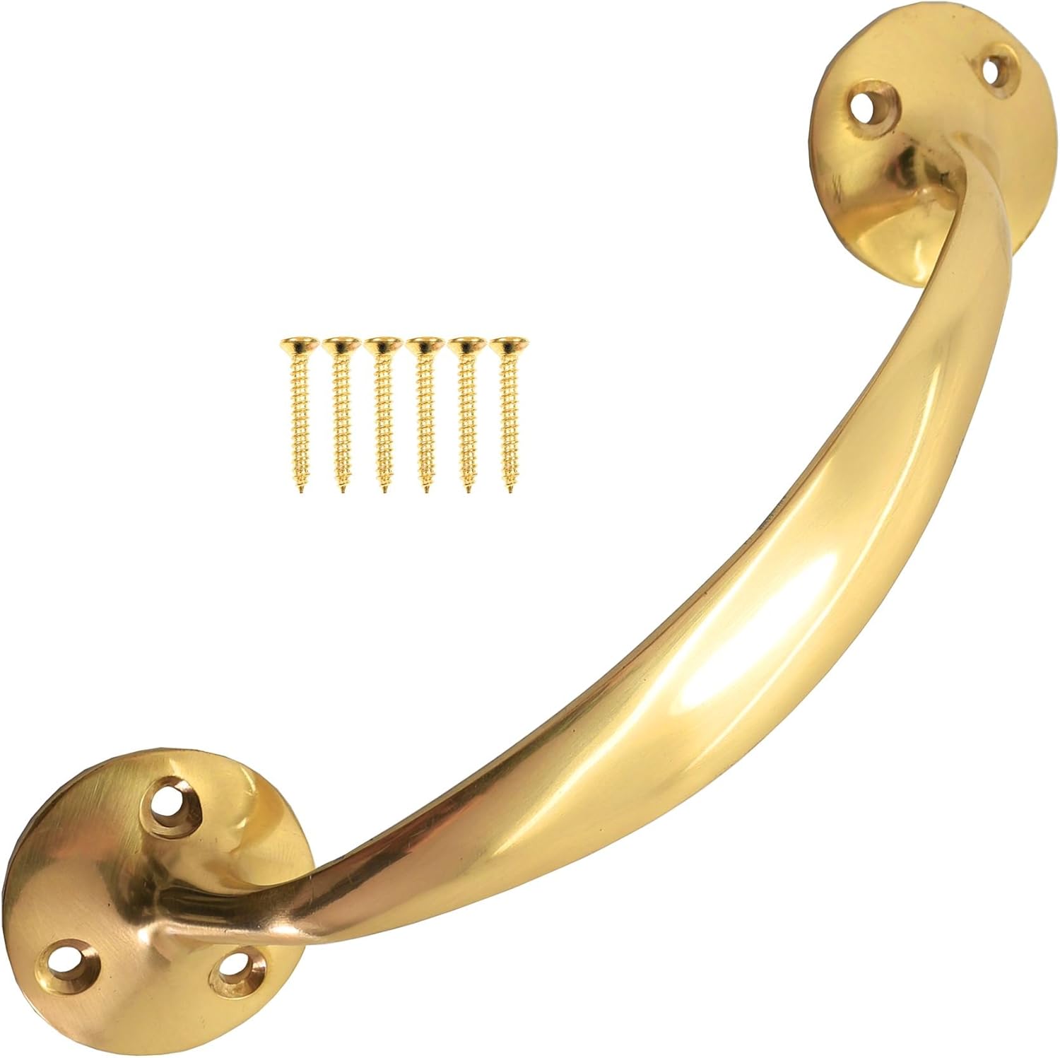 Polished Brass 7" Victorian Bow Pull Handle Amazon.co.uk DIY & Tools