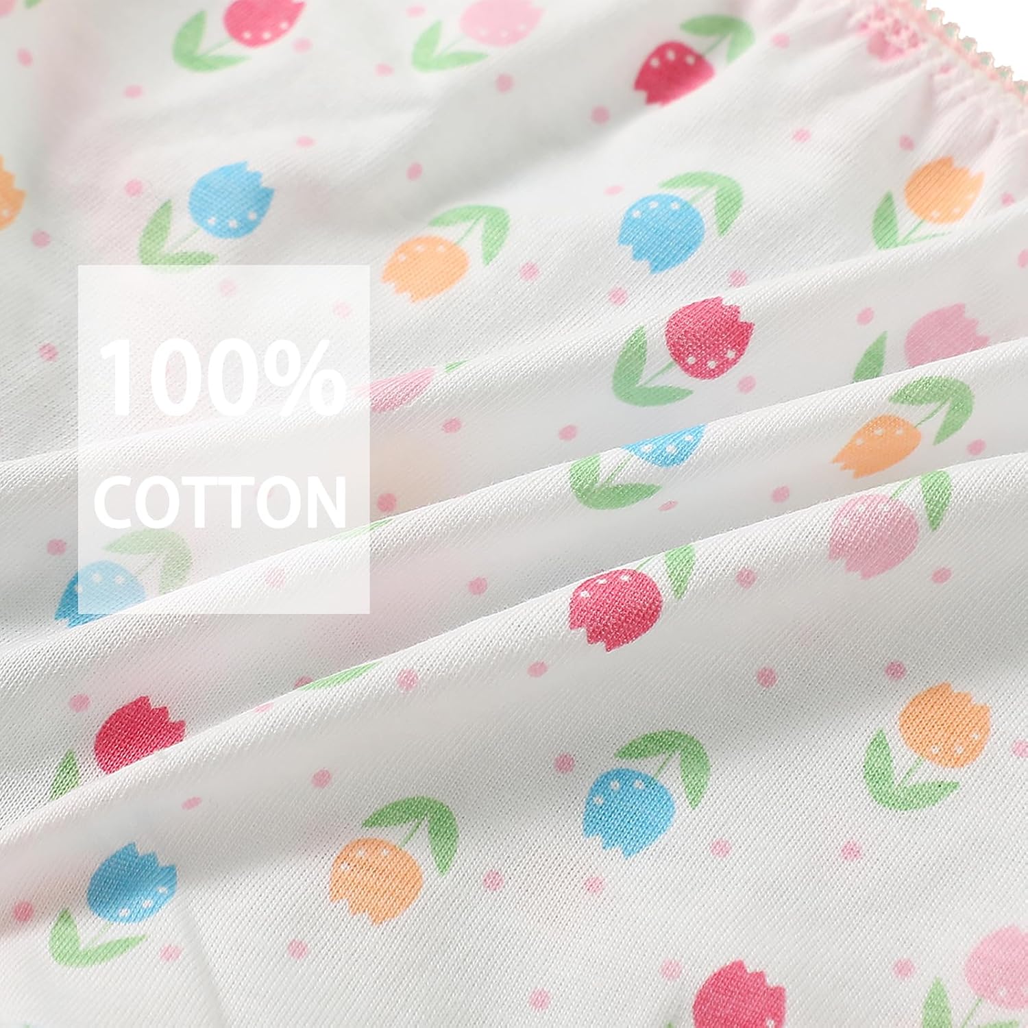 Toddler Girls' Cotton Panties Baby Soft Assorted Briefs Underwear Random 12pcs - Image 2