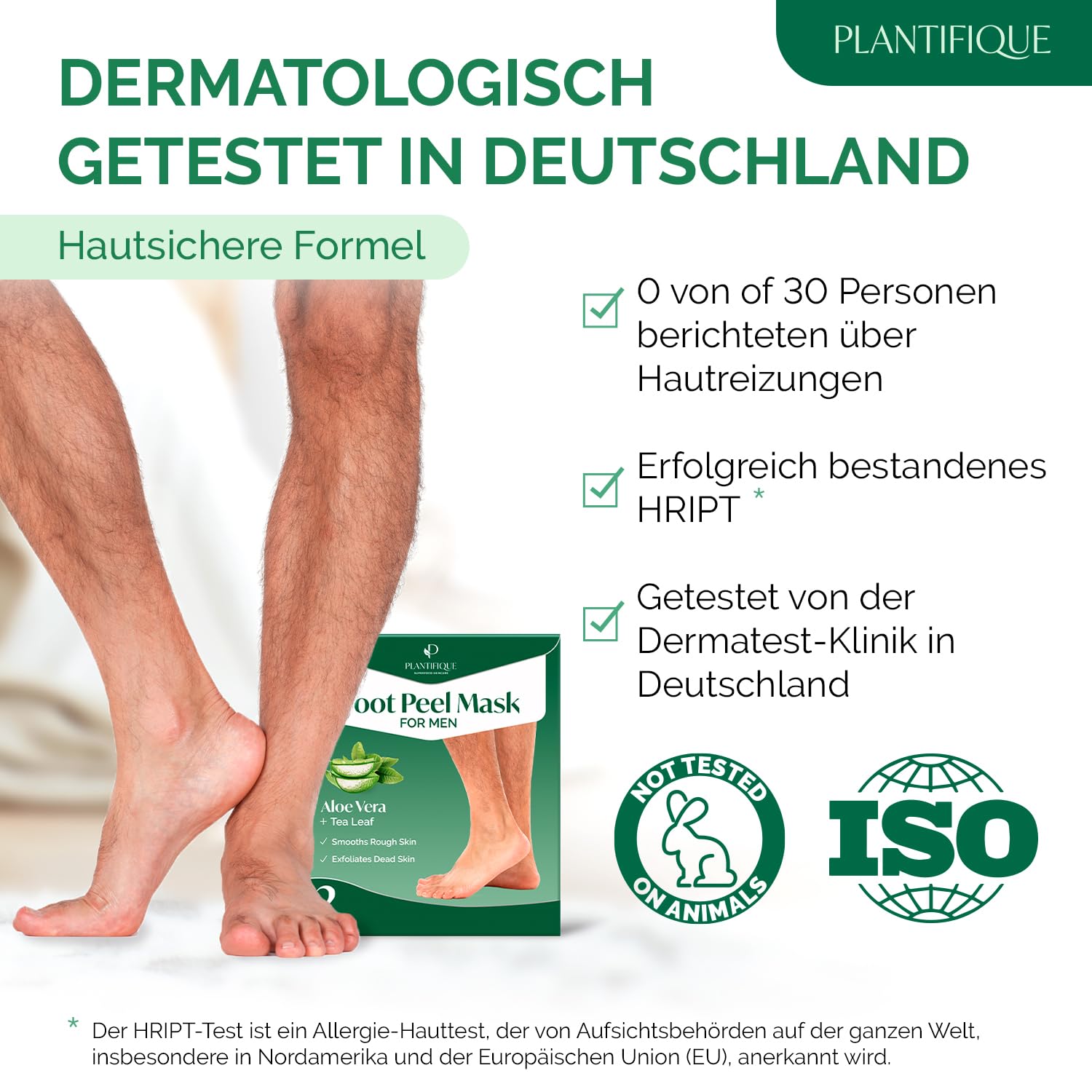 PLANTIFIQUE Maschera Piedi Esfoliante - Trattamento Calli e Duroni, Peeling Piedi Forte - Fragola 2 Paia & Maschera Piedi Esfoliante - Trattamento Calli e Duroni - Uomini 2 Paia
