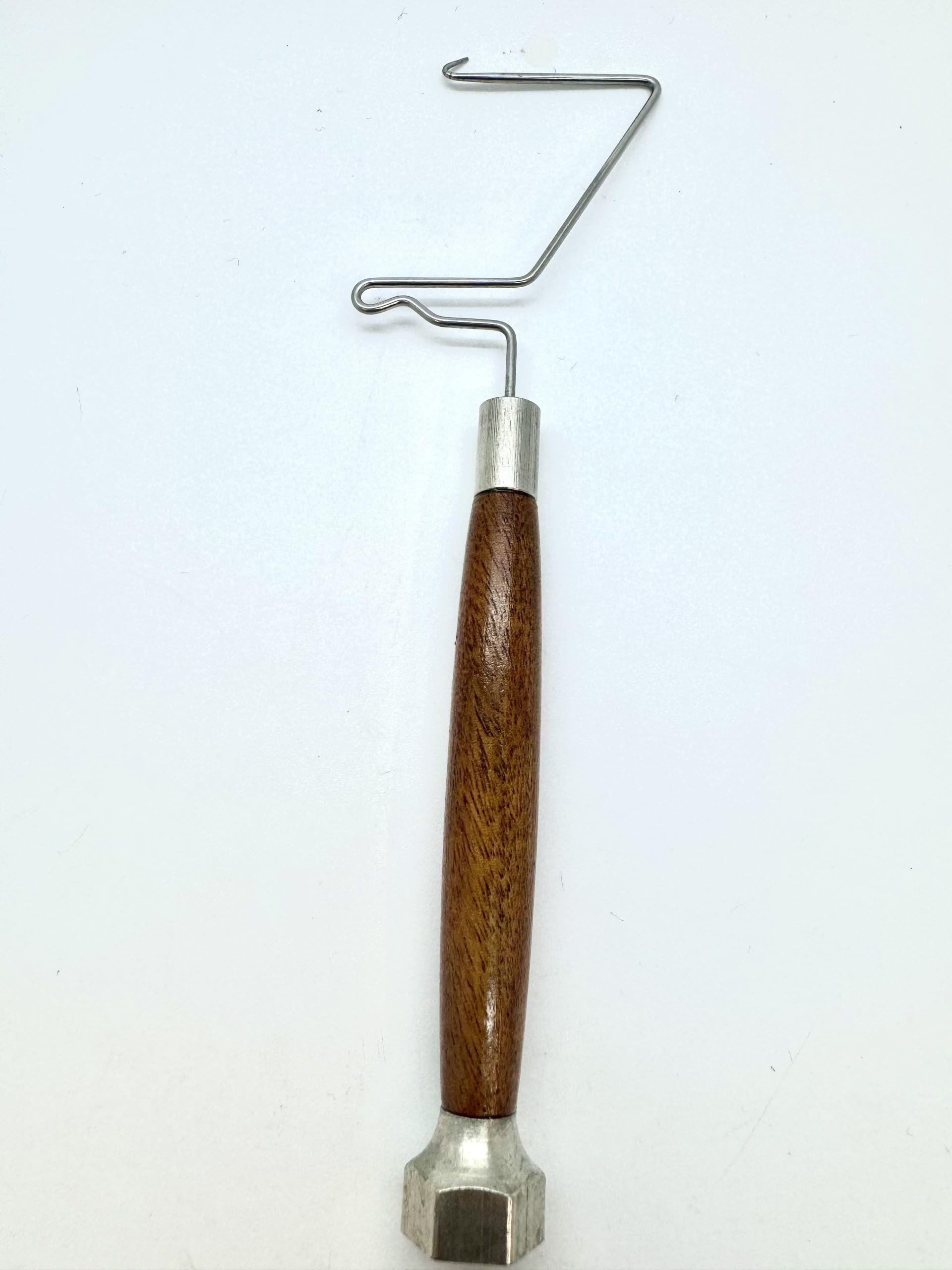 Olax wooden handle whip finishers,gold or silver finish,rotary whip finishing tool,fly tying tool (silver)