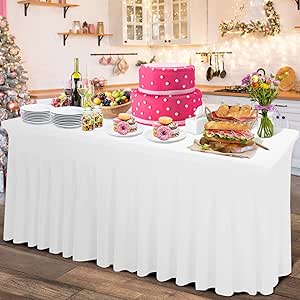 Jupe de table - Plissée - Nappe de table - Achat & prix