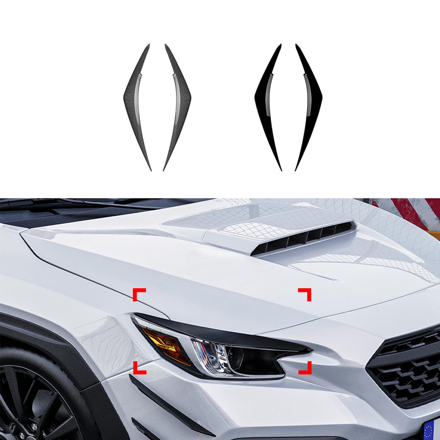 Amazon | BlissBalance スバル WRX S4 VBH ヘッドライト ガーニッシュ