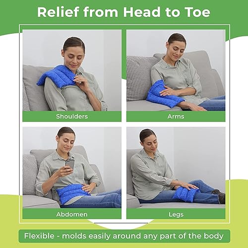 Miniatura 3 de Nature Creation Almohadilla térmica para microondas para aliviar el dolor de espalda, fácil de usar y favorito de la familia, paquete de hierbas