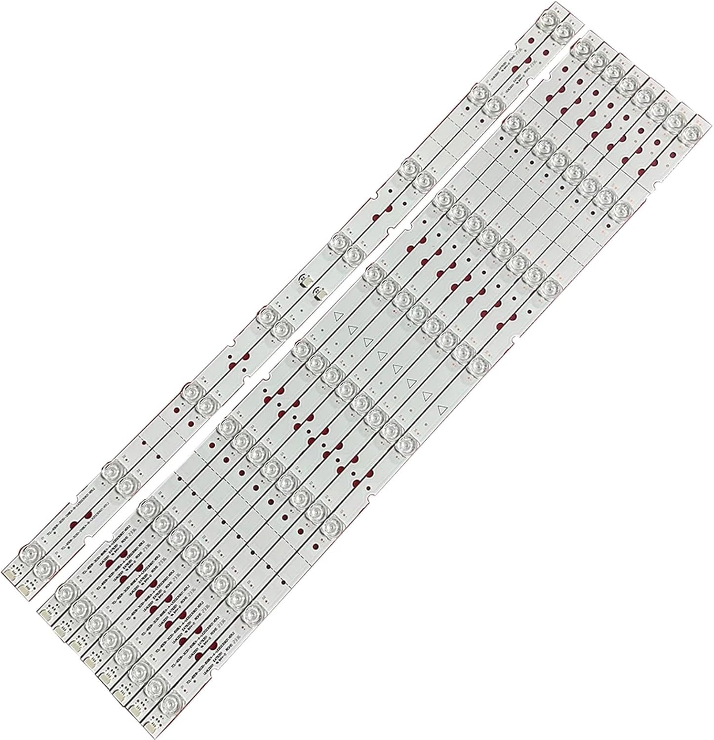 30PCS/3TV LED Backlight Strip Compatible with TCL TCL-65D8-3030-8X8EA-A TCL-65D8-3030-2X8EA-B (Color : 10PCS(1TV))