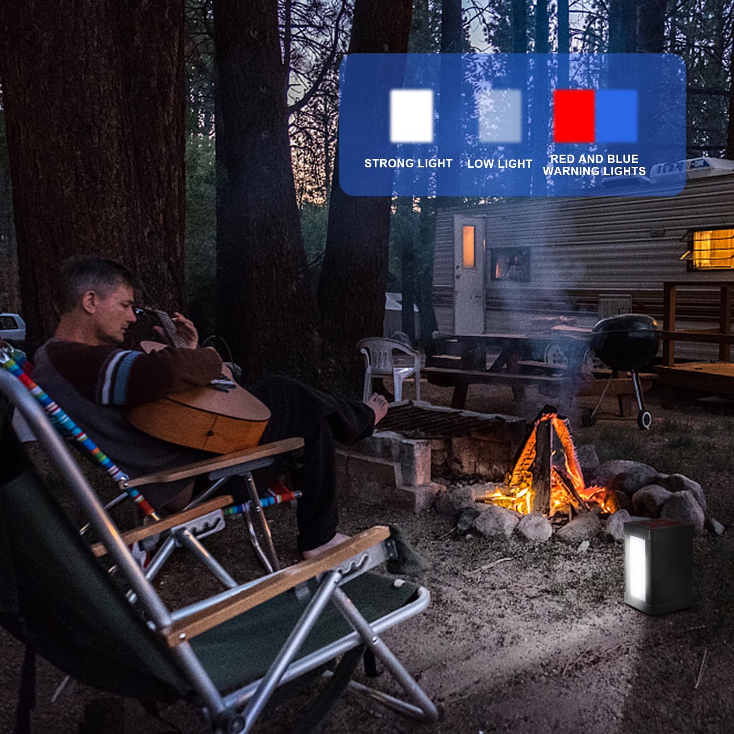 Kitness Lampe frontale LED puissante et rechargeable avec lumière latérale extérieure pour camping, chasse, pêche, extérieur (lumière blanche)