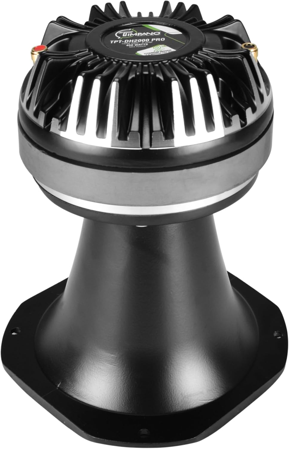 Timpano TPT-DH2000 PRO 2" Exit Compression Driver Horn 450 Watts Max Power 8 Ohm Pro Audio Aluminum Horn + Ferrite Driver