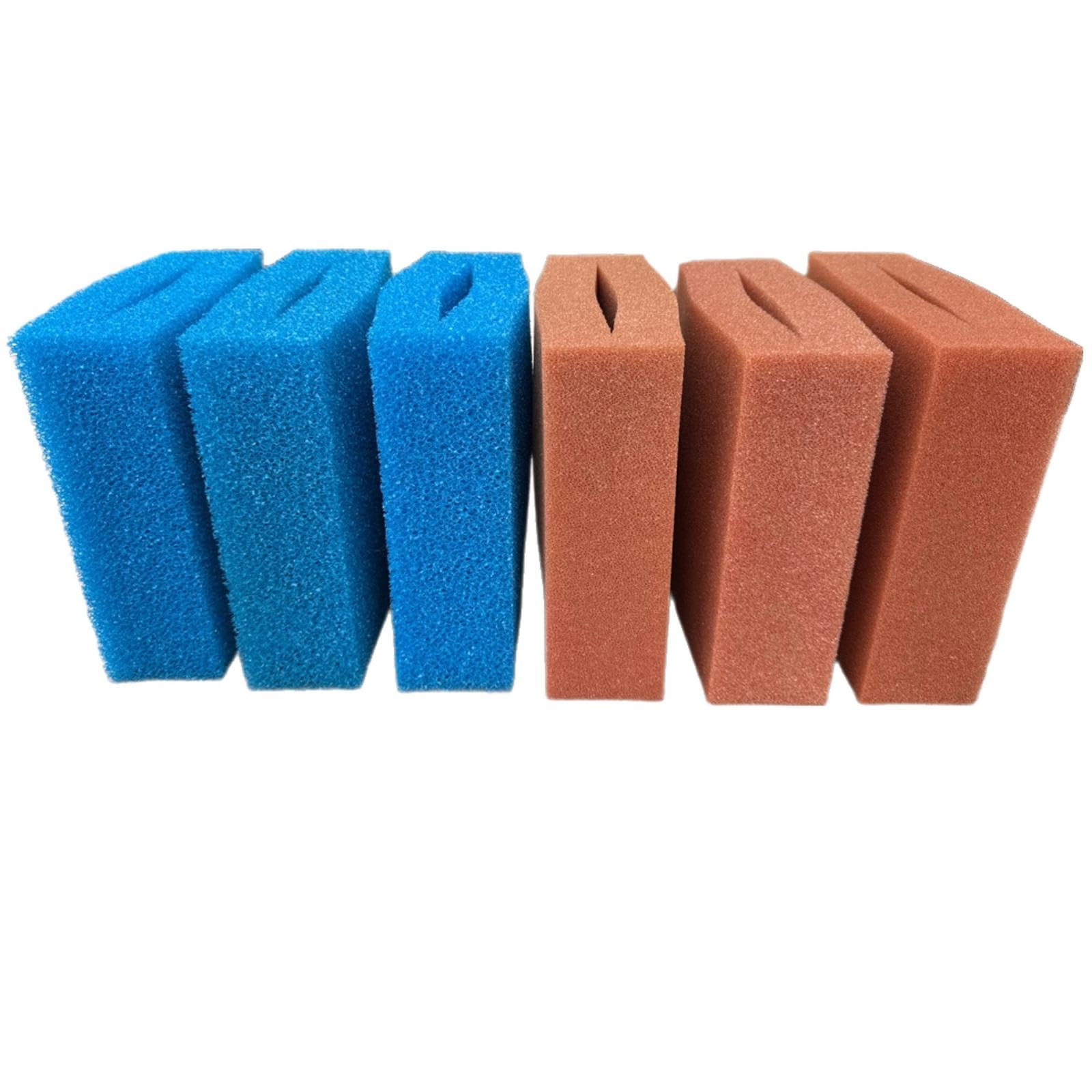 Lot d'éponges de rechange Oase Biosmart 14-16000 - 3 gros bleus, 3 rouges fins