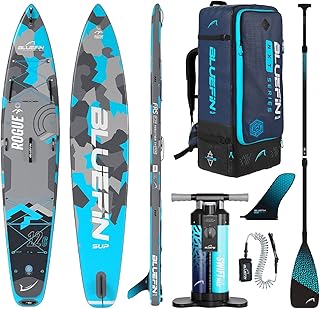 Bluefin SUP Rogue 12'6 Stand Up Paddle Board Touring Inflatable Paddleboard Touring SUP kit with carbon paddle Stand Up Paddle Board SUP Race Accessories included Portable & Travel Safe