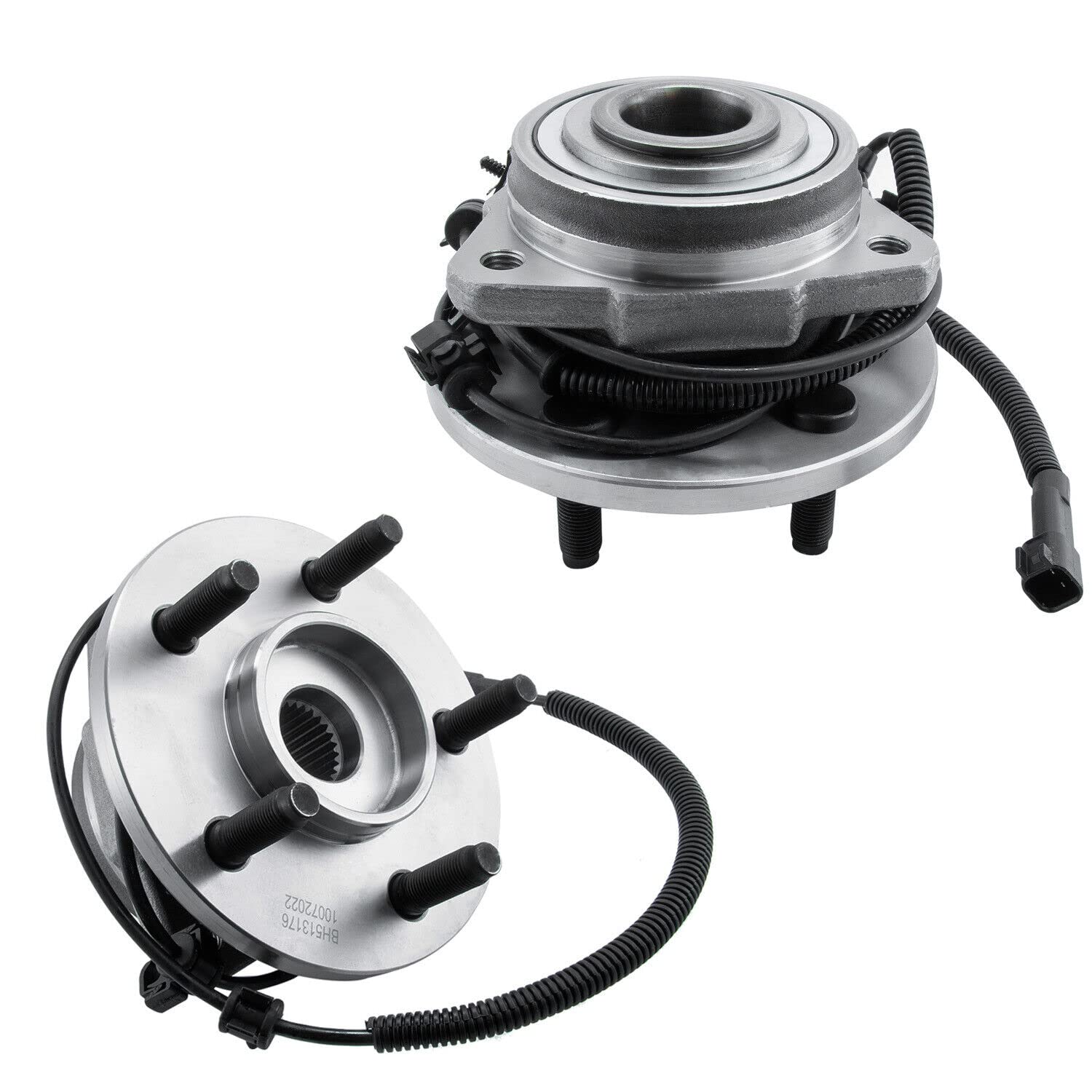 2PCS 513176 513177 Front Wheel Hub Bearing Assembly for 2002-2007 Jeep Liberty 03 04 05 06, 5 Lugs w/ABS (Driver+Passenger Side)