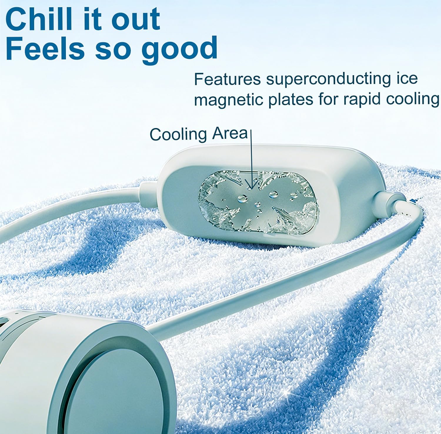 Neck Fan, Portable Bladeless Fans, 3 Speeds, Upgraded Cooling System, USB Rechargeable Wearable Personal Fan w/2000mAh Battery, Super Quiet, Ideal for Travel/Camping, Green