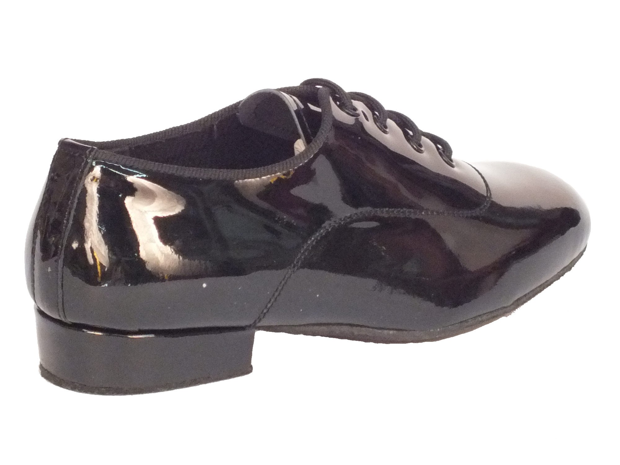 Scarpa da Bambino per Ballo Standard in Vernice Colore Nero Brillante