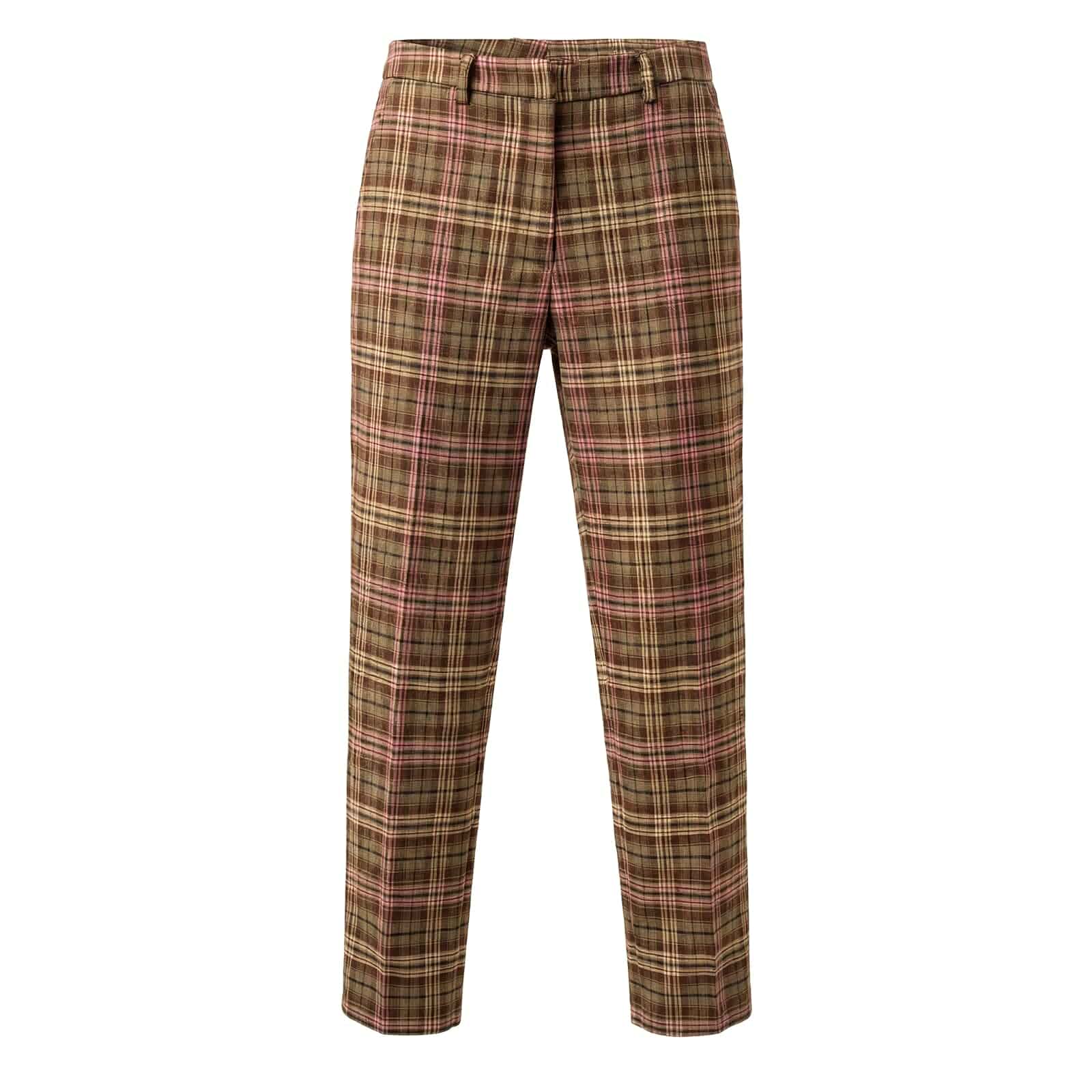 Women's Plaid Casual Pants High Waisted Vintage Tartan Comfy Millennium Checkered