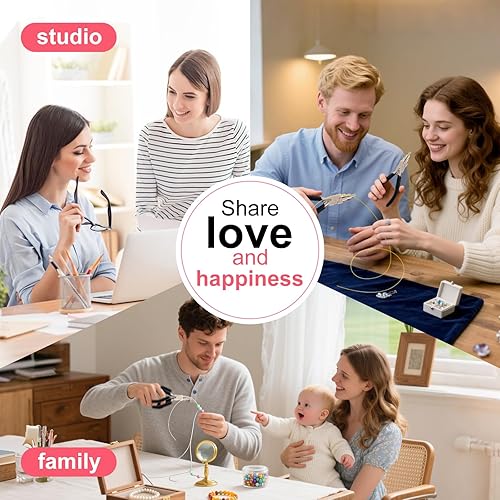 Miniatura 5 de Herramienta de fabricación de joyas alicates de acero de alto carbono con bucle ajustable de 0.079 a 0.315 pulgadas, herramienta profesional de