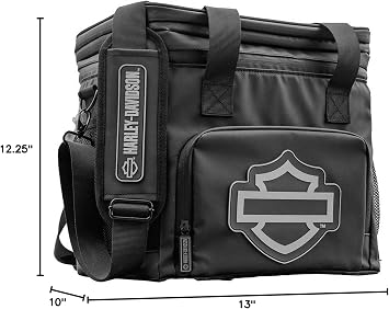 Harley-Davidson Open Bar & Shield Soft Cooler - Leak-Proof Body & Zippers