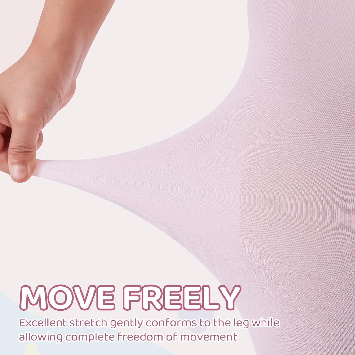 MANZI 3 Pairs Girls Tights Footed Toddler Dance Tights Kids Ballet Stockings Ultra Soft - Image 4