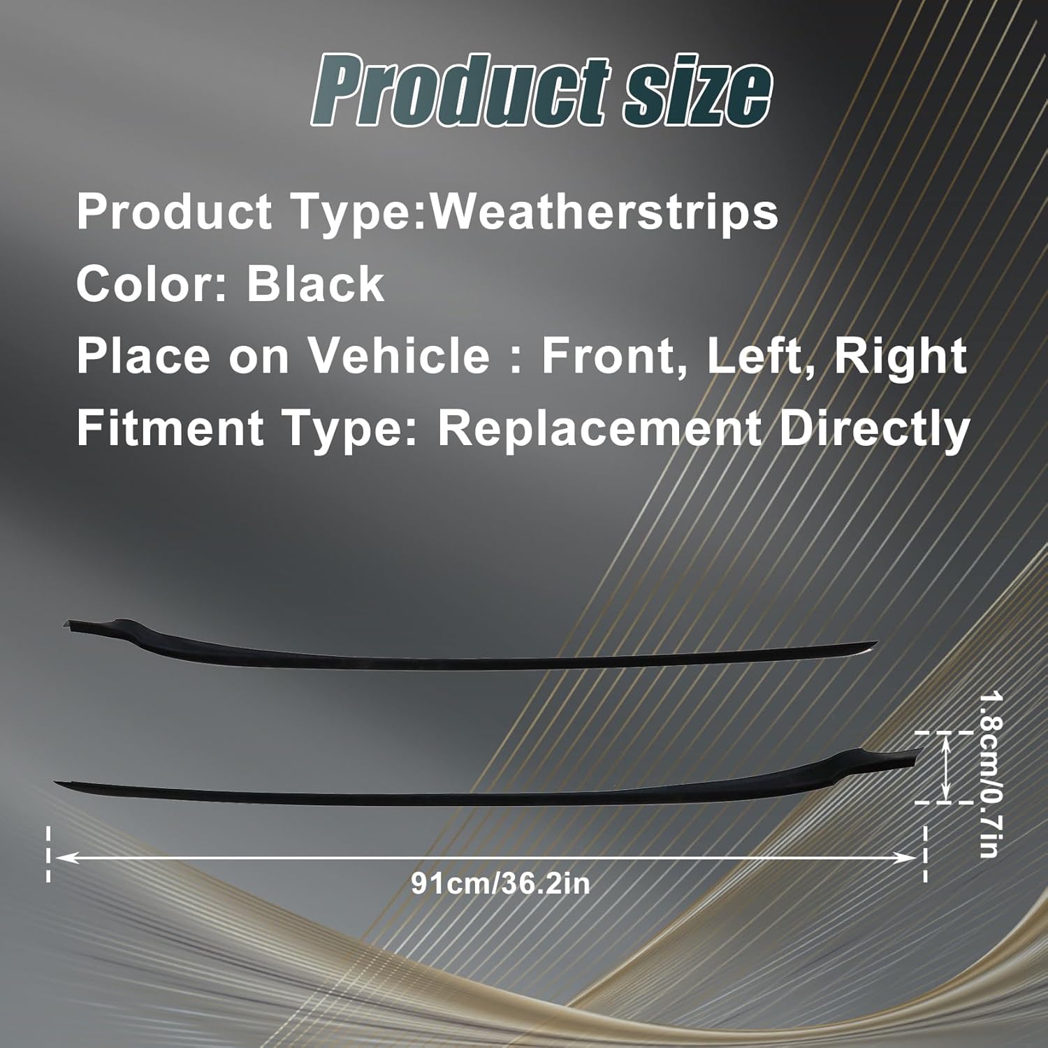 FZJDSD Front Left & Right Side A-Pillar Windshield Molding Trim AE8Z5403136A AE8Z5403137B Compatible with Ford Fiesta 2011 2012 2013 2014 2015 2016 2017 2018 2019 Passenger Driver Weatherstrip Seal