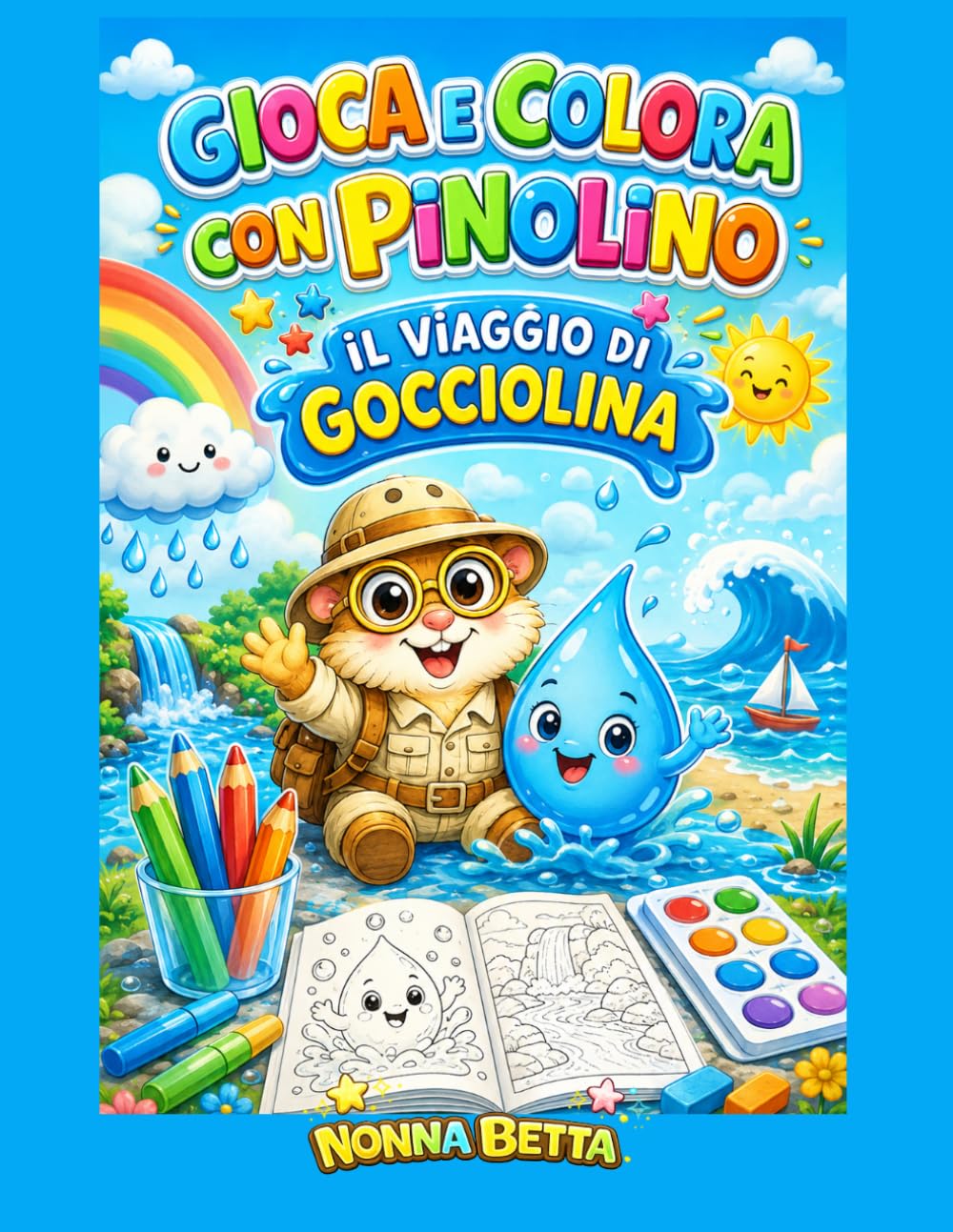 GIOCA E COLORA CON PINOLINO E IL VIAGGIO DI GOCCIOLINA