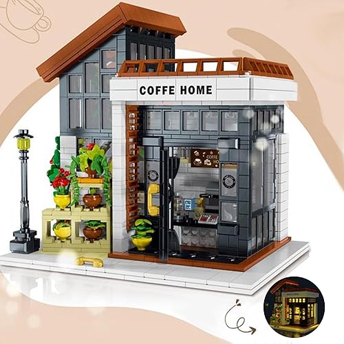 Miniatura 2 de Sunshine Coffe House Architecture City House - Leggo Creator City Set Modelo para mayores de 16 años, adultos, edificios de cabaña de pueblo, 1512