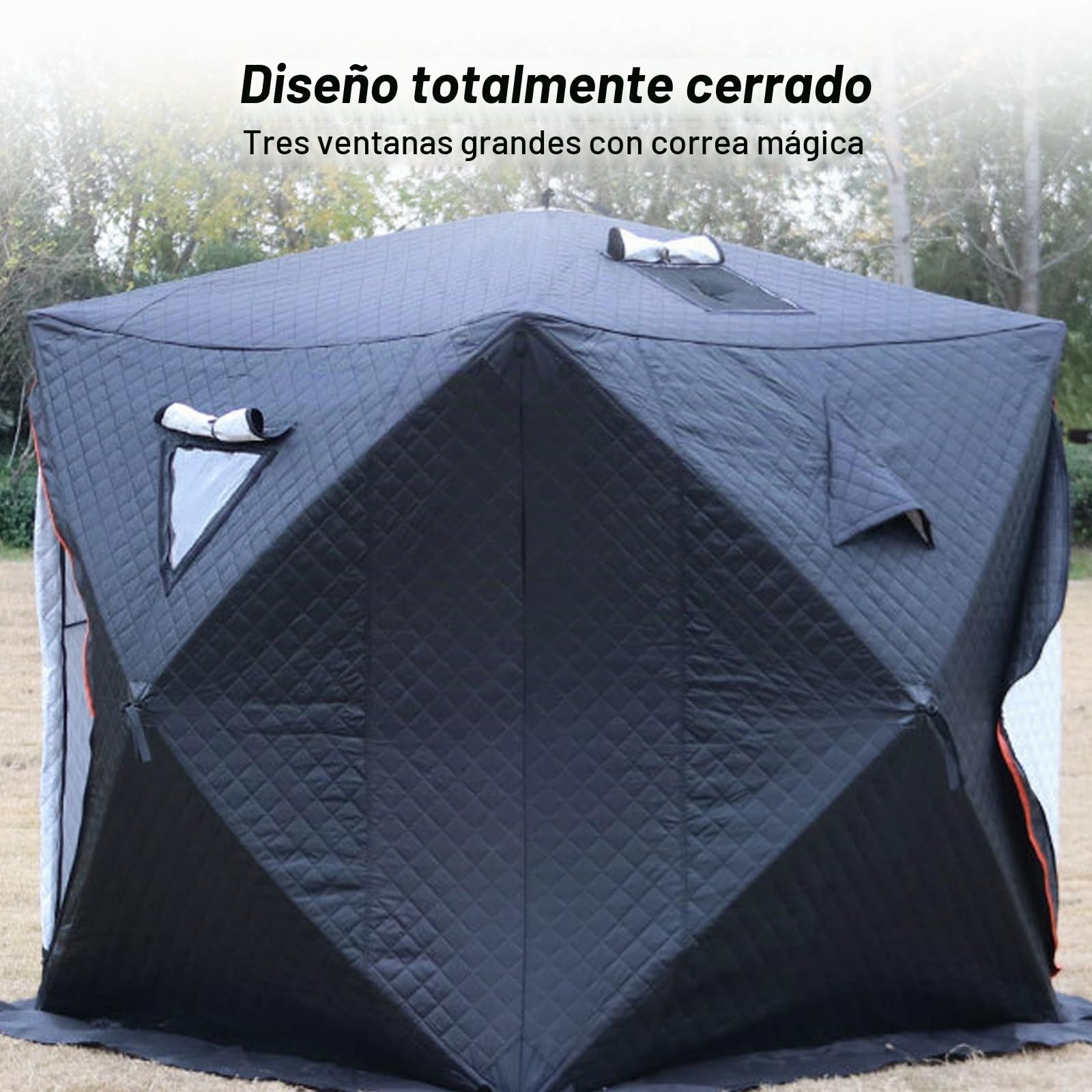 Cabina de Sauna para Exteriores, Tienda de Sauna Portátil 180x180x210cm para Casa, Interior y Exterior