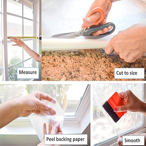 Miniatura 7 de d-c-fix FA346-8172-4 - Película autoadhesiva decorativa bloque de carnicero rollo grande de 26 x 78 pulgadas paquete de 4