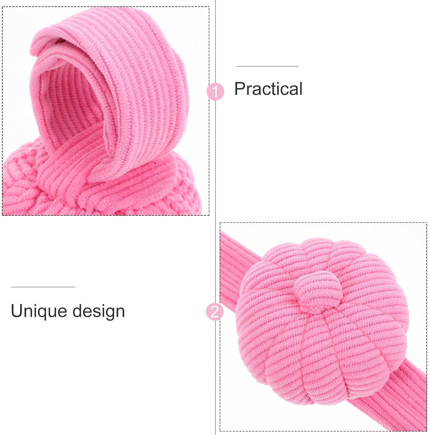 Wristband Sewing Pin Cushion Pumpkin Shape Corduroy Pink Pincushion Bracelet for Embroidery Quilting Crafts