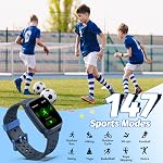 meoonley Kids Watch with 140 Sports Modes, 1.5" Kids Fitness Tracker, Boys Smart Watch, No APP/Phone Required, Sleep Monitor, Heart Rate, Puzzle Games, IP68 Waterproof,Gifts for Girls Teens Aged 3+