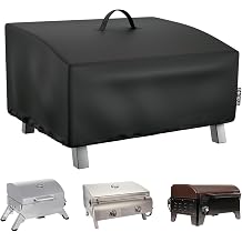 EVRBUL Portable Grill Cover Fit for Cuisinart CGG-306 2 Burner Gas Grill, 420D Tabletop Grill Cover Fit for Pit Boss 10697 75275 Fit for Royal Gourmet GT1001, 25" L x 19" W x 15" H