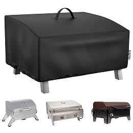 EVRBUL Portable Grill Cover Fit for Cuisinart CGG-306 2 Burner Gas Grill, 420D Tabletop Grill Cover Fit for Pit Boss 10697 75275 Fit for Royal Gourmet GT1001, 25" L x 19" W x 15" H