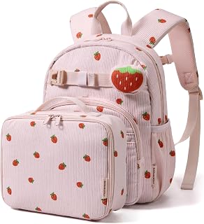 mommore Toddler Backpack Corduroy Preschool Bookbag for Boys Girls 2-4