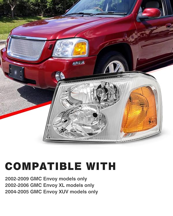ADCARLIGHTS for 2002-2009 GMC Envoy Halogen Headlight W/O Bulbs by ADCARLIGHTS - Used condition - Image 2