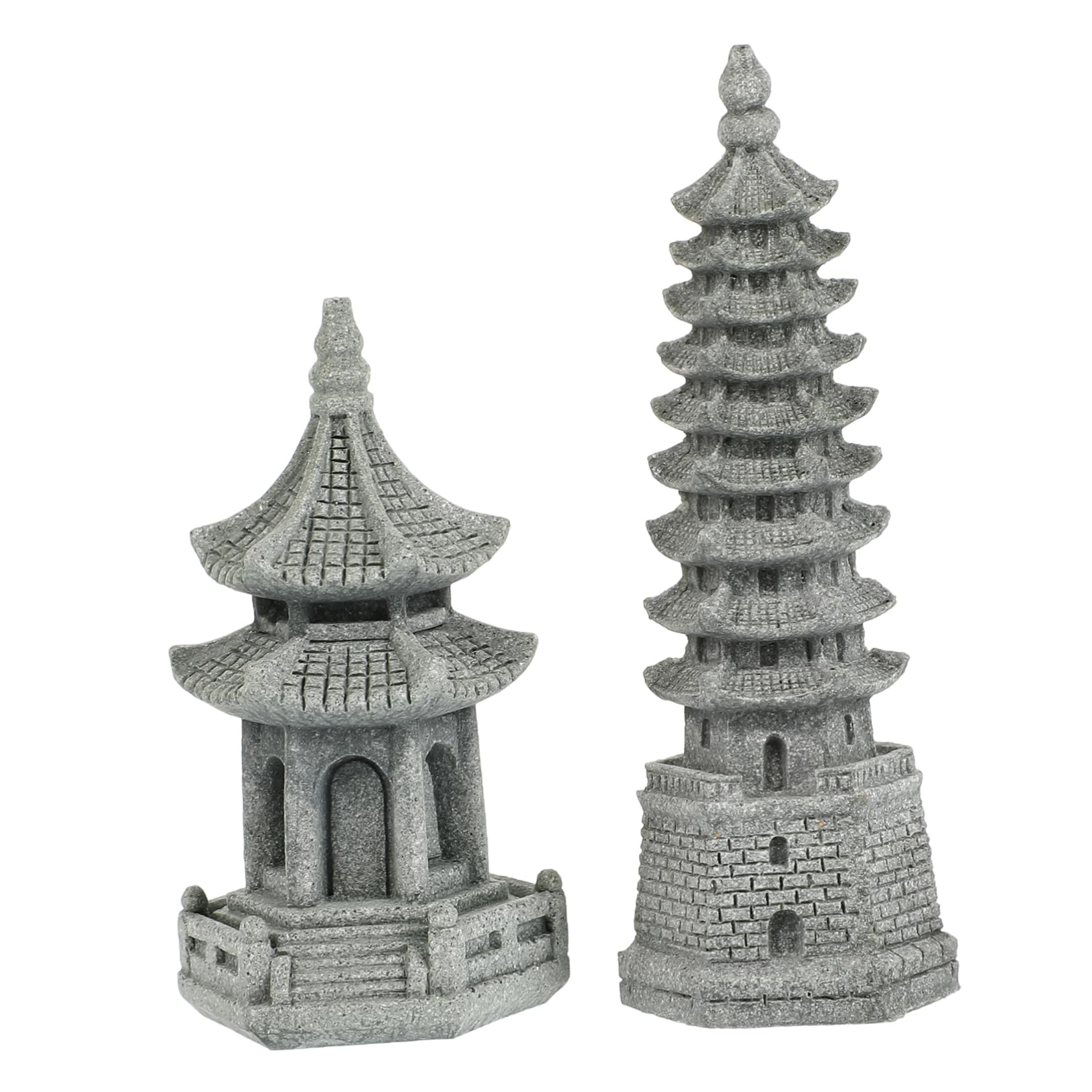 Baluue 4 Pcs Simulation Landscape Furnishing Articles Figurines for Outdoors Doll House Accessories Para De Mujer Interior Japanese Lantern Household Decor Vintage Sandstone Stone Lantern