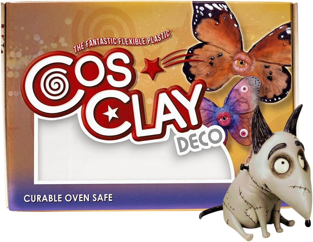 Cosclay Deco - White - Flexible Polymer Clay (1lb)