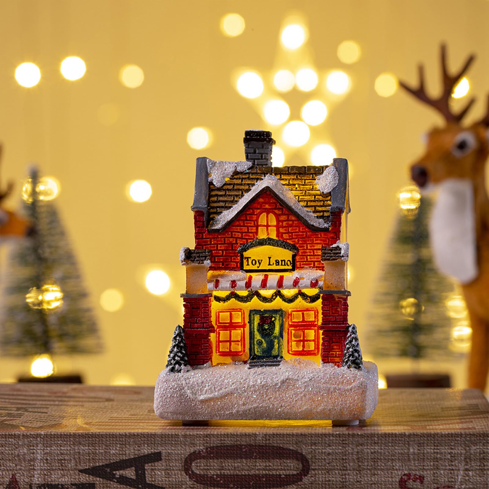 Amazon.co.jp: クリスマスビレッジハウス、ナイトライトハウス、LED