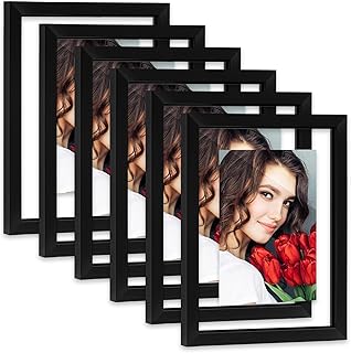 30+ Bedroom Wall Ideas For A Relaxing Modern Retreat 93 LBECUA Floating Picture Frames Set of 6, 8x10 Floating Frame with Double...