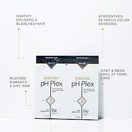 pH Plex Step 3 - Nourishing Hair Treatment Mask: Fortifies Coloring & Bleaching Effects, Salon Quality at Home - 1 Double Sachet