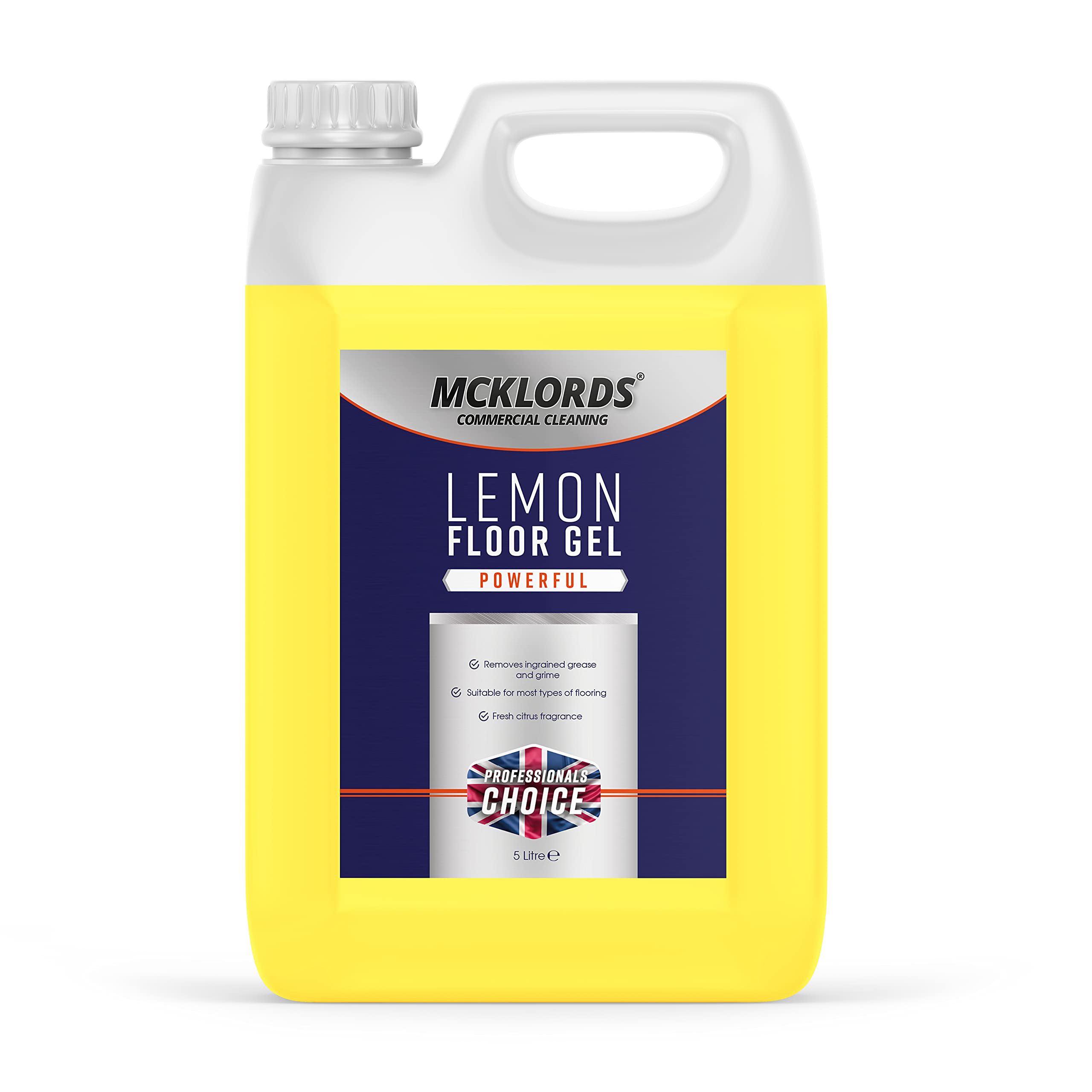 McKLords Commercial - Lemon Floor Gel - 5 Litre