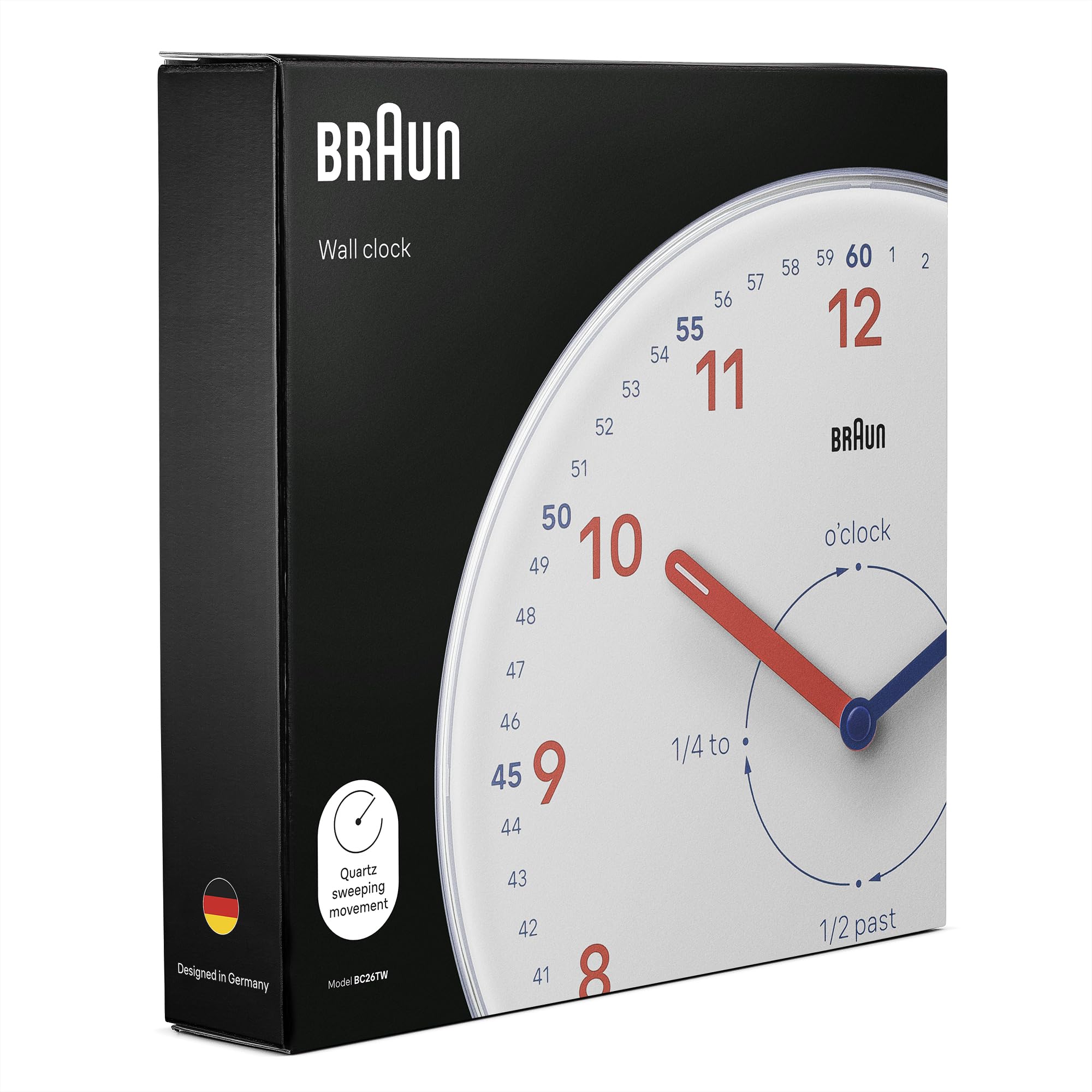 Amazon.com: Braun Analogue Time Teacher Wall Clock with Silent