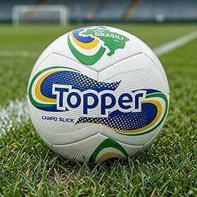 Bola de Futebol Campo Topper Slick Brasil Copa do Mundo 2026 PU Costurada N°5