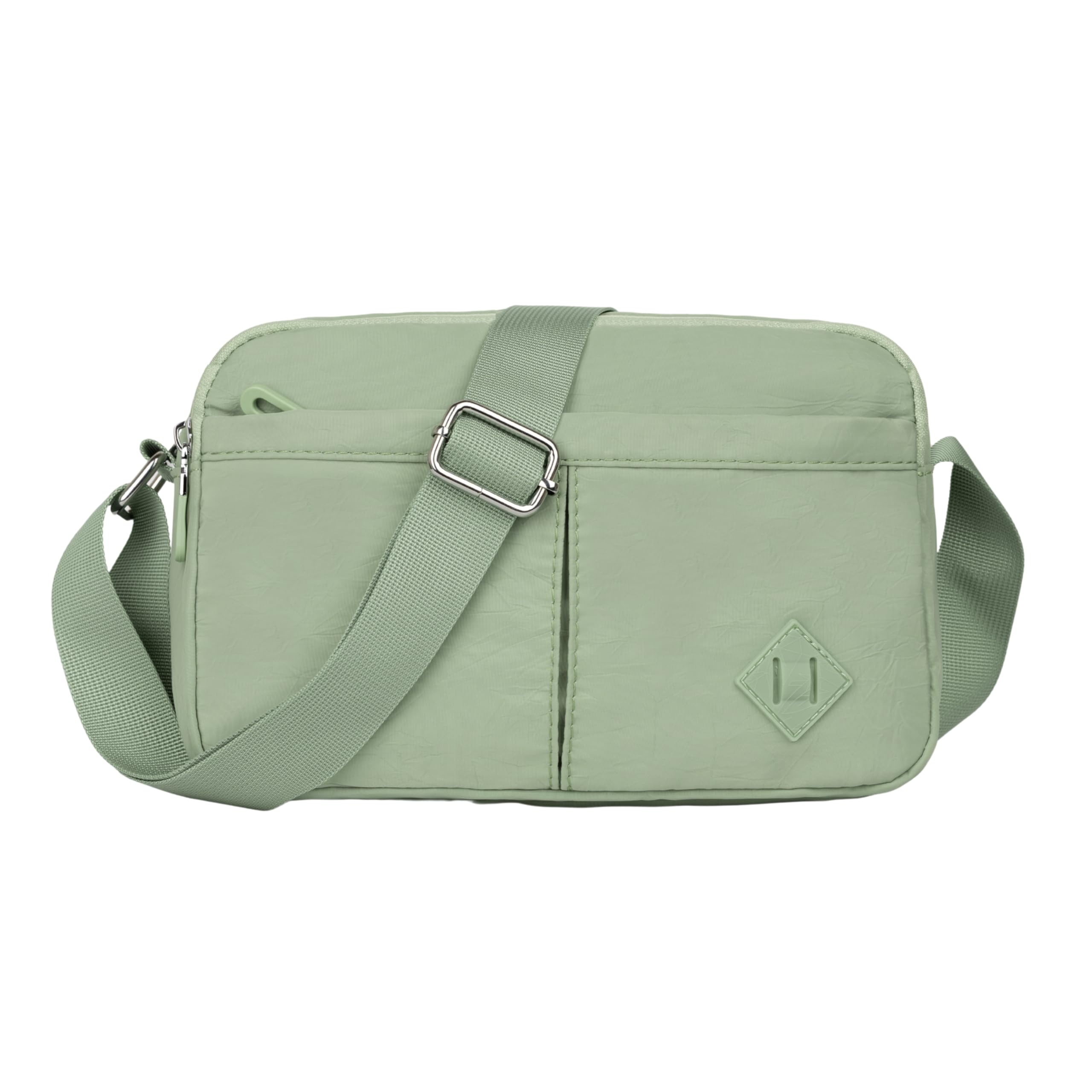 PRANIJ Women’s Crossbody Bag – Lightweight Waterproof Shoulder Bag with Multiple Pockets, Adjustable Strap, Stylish Travel Purse for Everyday Use (Sage Green)
