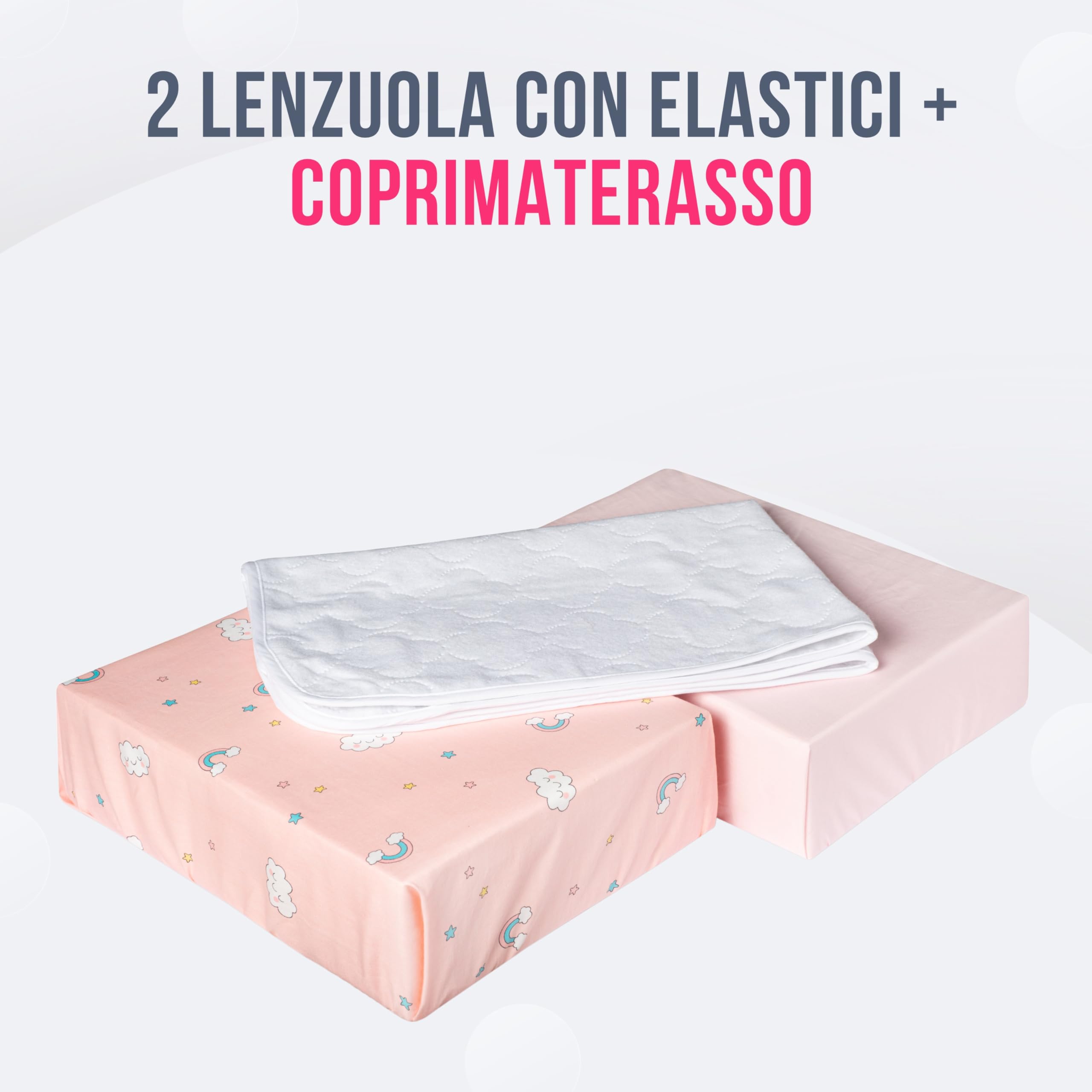 GOYSILA Set Lenzuola Next To Me Compatibili Chicco Next2Me Culle Materasso 83x50cm Cotone 100% Alta Qualità Certificato Oeko-tex Coprimaterasso Salvapipì Traspirante Lavabile Lavatrice 40 Gradi Rosa