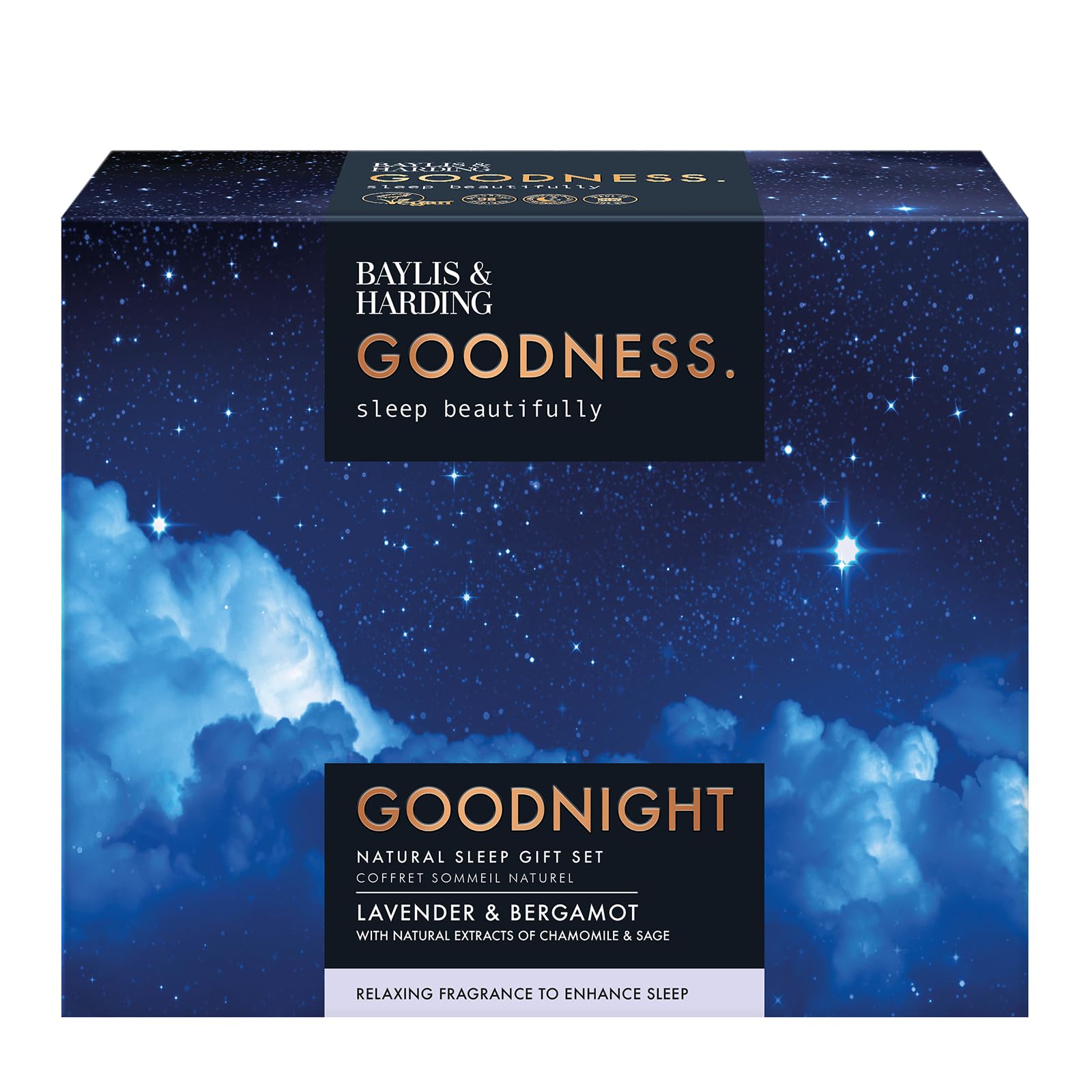 Baylis & Harding Goodness Sleep Lavender & Bergamot Goodnight Gift Set - Vegan Friendly (Pack of 1) - Image 2