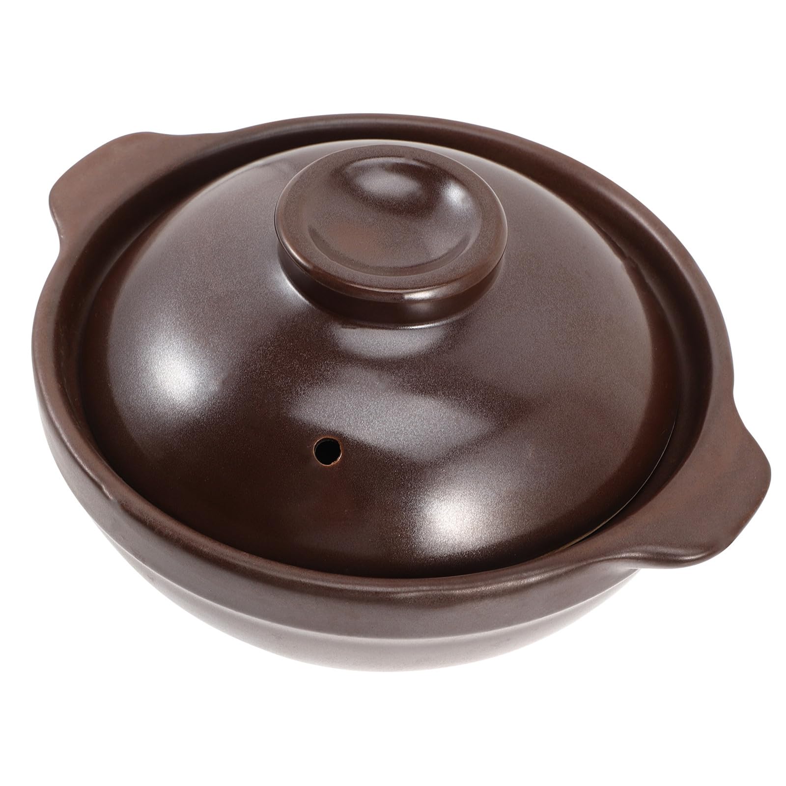 Casseruola in Ceramica per Cucina da 600ml Coperchio, Materiale Stabile e Risparmio Gas per Zuppe, Riso e Stufati Domestici