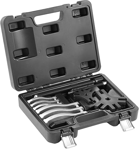 Miniatura 12 de VEVOR Juego de extractor de engranajes, kit de extractor de 3 y 7 pulgadas, herramienta de extracción de polea de volante con rodamientos de