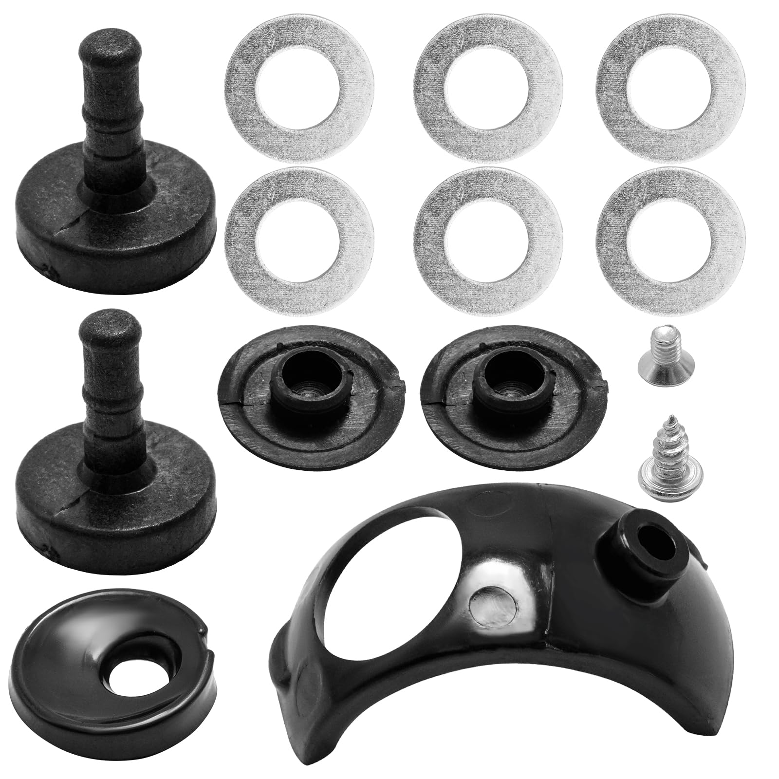 Hoypeyfiy 691418 Reibbelagsatz vorne hinten und seitliche Reibbeläge, Ersatz für Alko Aks 2004 3004 3504 Caravan Stabilisator, Ersetzt 1220755