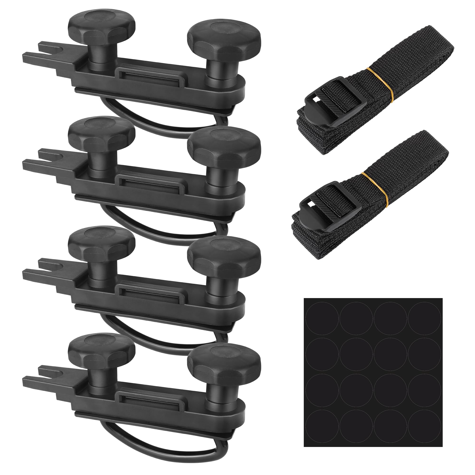 Kit Fixation Coffre De Toit - 4 U-boulons Universels 85mm - Avec Bandages Et Autocollants