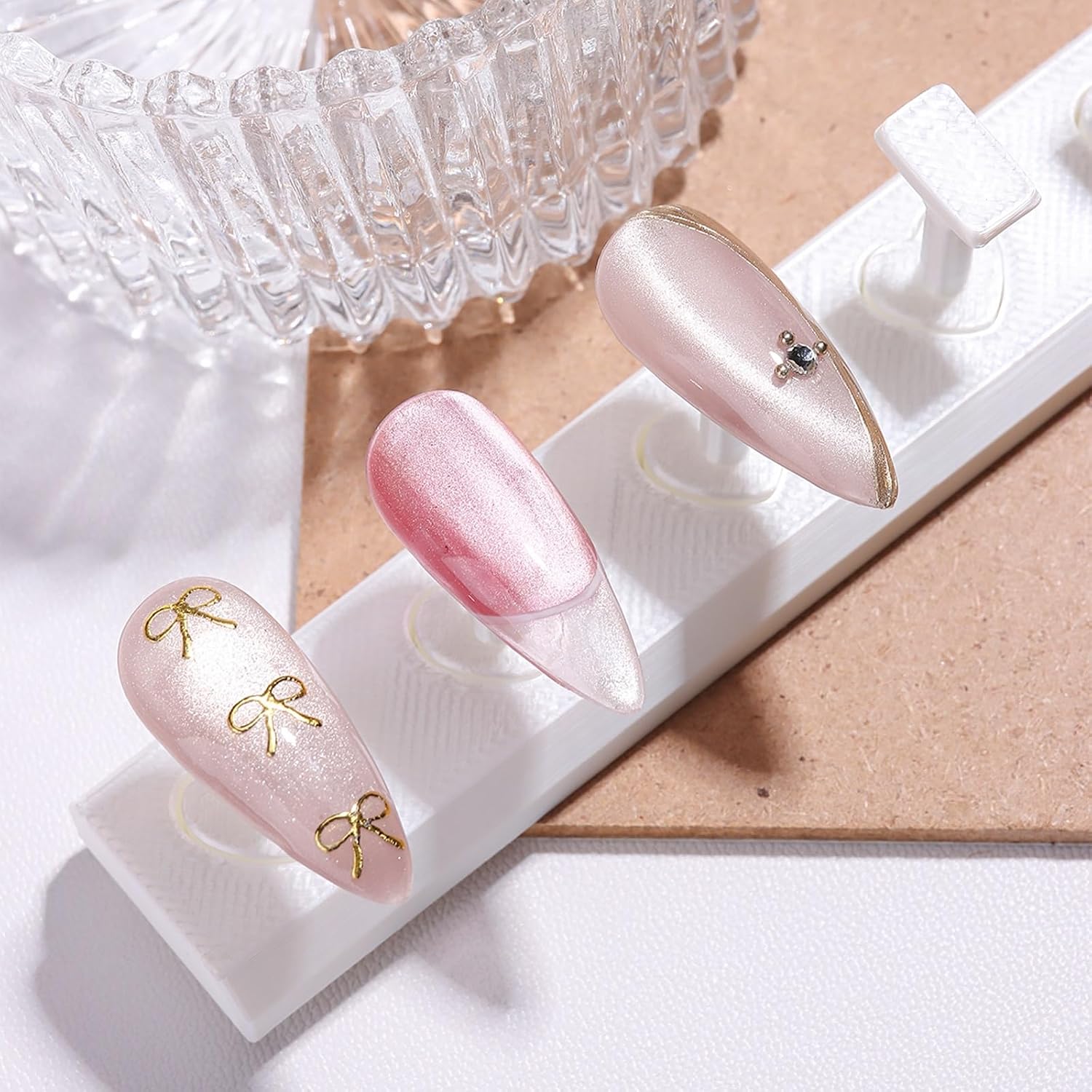 SUTOKAKA Nail Practice Holder Stands with 200Pcs Double-Side Adhesive Tabs image 4
