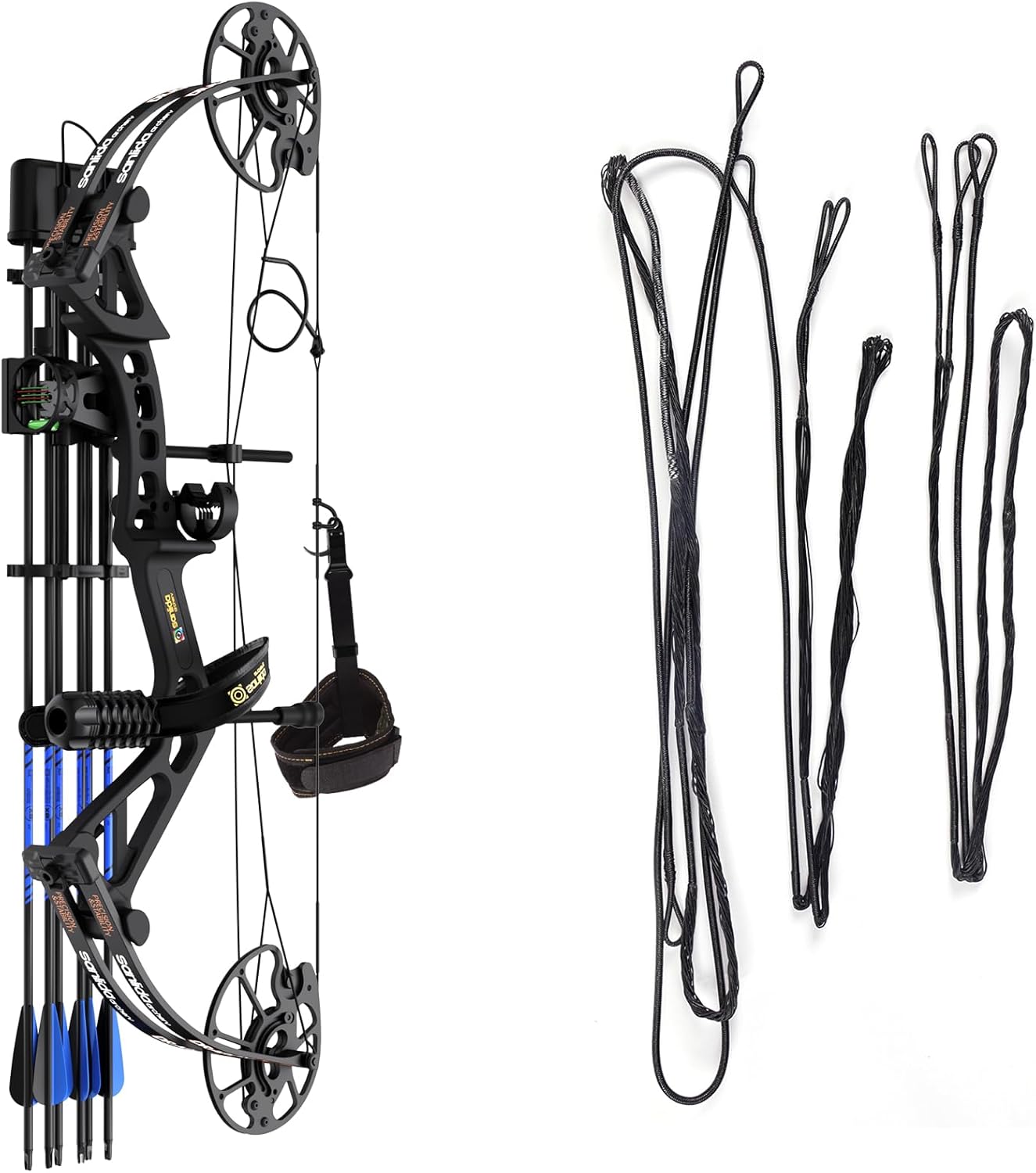 Sanlida Archery Dragon X7 Compound Bow Kit and Dragon X7 Compound Bow Bowstring