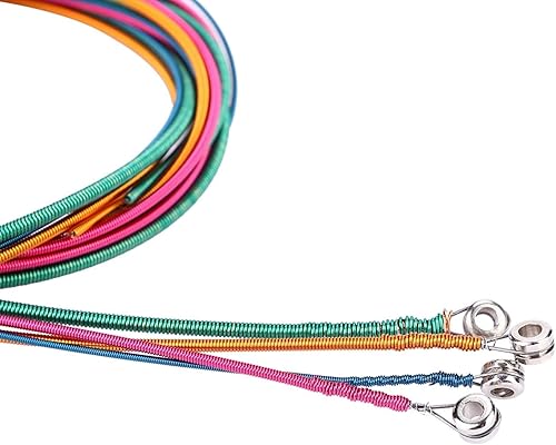 Miniatura 7 de Cuerdas de bajo, Cuerdas de Bajo Portátil Cuerdas de Bajo Bajo Cuatro Colores Cuerdas De Bajo Eléctrico, Para Bajo Principiante Banda De Instrumento