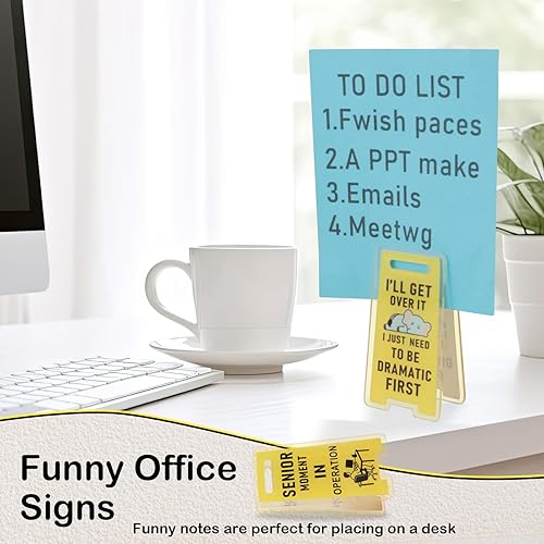 Miniatura 7 de Divertidos soportes para notas adhesivas de oficina, paquete de 6 clips de notas con mensajes divertidos, perfectos para escritorios de oficina,